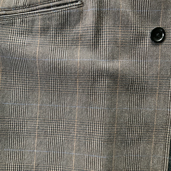 Banana Republic Men’s glen plaid lined wool blend coat (size large) - Picture 4 of 4